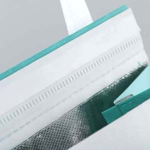 ถุงเก็บความเย็นแบบพกพาสำหรับไอศกรีม ชานม ทำจากผ้าไม่ทอและอลูมิเนียมฟอยล์ สำหรับใส่อาหาร - Product Image 5