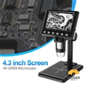 Microscopio <span class=keywords><strong>Digital</strong></span> Usb 1000X aumento 4,3 pulgadas cámara de inspección de mano piel Microscopio lupa luz Led Oem - Product Image 4