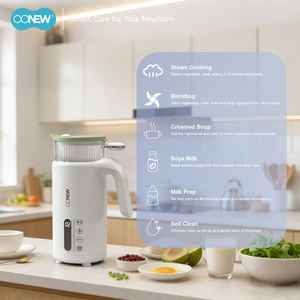 Robot culinaire multifonctionnel <span class=keywords><strong>pour</strong></span> bébé, mixeur électrique <span class=keywords><strong>pour</strong></span> soupes et préparations végétales, avec fonction hachoir, <span class=keywords><strong>pour</strong></span> usage domestique - Product Image 2