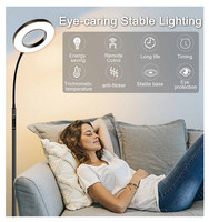 Meilleure qualité pas cher prix 12W réglable cerceau LED canapé col de cygne anneau lampadaire pour lire salon chambre bureau à domicile