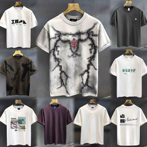 Áo thun nam tay ngắn chất lượng cao, cotton trắng, thêu thời trang, bán buôn năm 2025 - Product Image 4