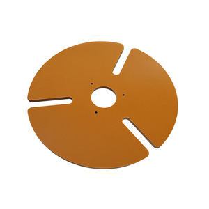 Tablero laminado de resina fenólica roja personalizado de 90 mm de diámetro para piezas de corte de equipos eléctricos industriales - Product Image 2