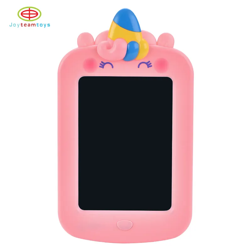 Diskon besar 8.5 inci LCD papan gambar elektronik kartun hewan Tablet menulis papan tulis Portable Tablet grafis untuk anak-anak