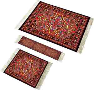 Hermoso Juego de Alfombrilla de Ratón y Posavasos con Diseño de Alfombra Persa, Alfombrilla de Ratón Tipo Alfombra, Marcapáginas Tejido, Regalo para Mamá, Regalo para Esposa, Set de Regalo - Product Image 2