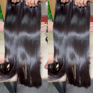 Prix de gros Cheveux humains vierges vietnamiens bruts Lisses comme des baguettes Double trame Fournisseur de mèches - Product Image 1