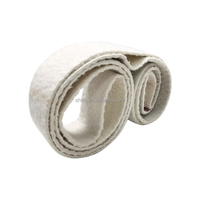 Bande abrasive personnalisable en feutre de laine pour polissage, dureté 42-53 HRC, couleur blanche, pour polissage miroir de l'acier inoxydable