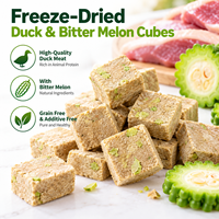 Tranches de melon amer de canard lyophilisées, friandise pour chien, vente en gros, pour chiots, chiens de petite, moyenne et grande taille, récompense d'entraînement, collation pour animaux de compagnie