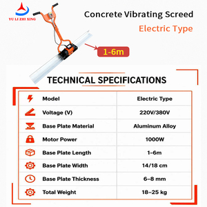 Règle <span class=keywords><strong>vibrante</strong></span> électrique de haute qualité pour le <span class=keywords><strong>béton</strong></span> avec lame en alliage d'aluminium et moteur étanche – Niveleuse <span class=keywords><strong>vibrante</strong></span> pour <span class=keywords><strong>béton</strong></span> - Product Image 2