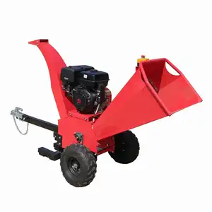 China Bosbouw Machines Hout Crusher Utv Mobiele 15 Hp Machine Kleine Houtversnipperaar Shredder Met 15hp Elektrische Start Voor Verkoop