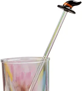 Acrylic Glass Cocktail Swizzle Khuấy Sticks Dễ Thương Cà Phê Mát Hỗn Hợp Uống Khuấy Với Wizard Hat Shape Tái Sử Dụng Khuấy