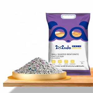 OEM Manufacturer Wholesale cheapest Ball Shaped 5L Cat sand Dust Free premium fresh bentonite cat litter