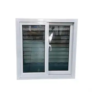 Ventanas DE LA CASA DE Bahamas diseño moderno perfiles upvc ventanas corredizas de vidrio de doble acristalamiento de PVC