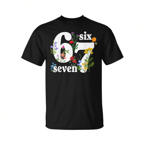 T-shirt à motif floral Six Seven 6 7 pour filles, vêtements promotionnels - Product Image 2