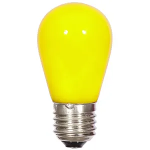 China fornecedor atacado s14 lâmpada opaca amarela led bistro lâmpada e26