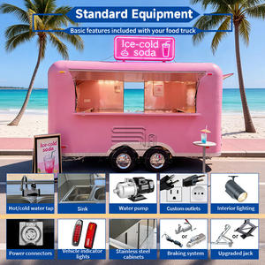 Remorque alimentaire entièrement équipée, camion de restauration pour boissons fraîches, camion de restauration pour <span class=keywords><strong>kebab</strong></span>, remorques de restauration BBQ certifiées DOT USA avec véranda et toilettes intégrées - Product Image 4