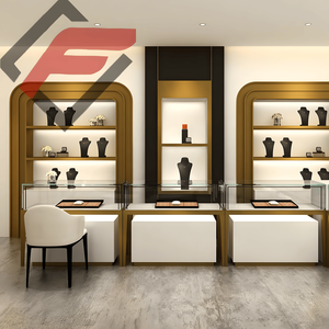 Sang trọng chất lượng cao LED Showcase cho các cửa hàng đồ trang sức tùy chỉnh kim loại kính tủ trưng bày với kệ kim loại cửa hàng truy cập - Product Image 6