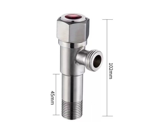 Robinet d'arrêt d'<span class=keywords><strong>angle</strong></span> moderne en laiton NES-KANE NES-1352 pour eau chaude et froide, avec diviseur de jet de <span class=keywords><strong>douche</strong></span> mural, accessoire de robinetterie de salle de bain facile à installer - Product Image 2