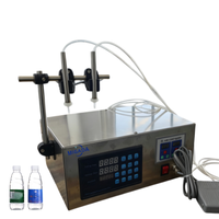 Machine de remplissage à pompe péristaltique à double tête pour liquides en petites doses, pour lait, huiles essentielles et pigments, distributeur de volume compact de bureau