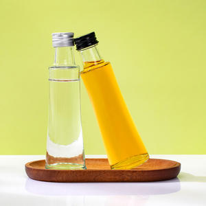 Botella dispensadora de aceite de cocina y vinagre de vidrio transparente redonda de 100 ml al por mayor, portátil, <span class=keywords><strong>con</strong></span> tapas - Product Image 1