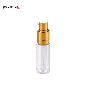 Botella de spray portátil de plástico dorado transparente, pequeña, de alta calidad, súper económica, con pulverizador fino de 30 ml y brillantina. - Product Image 3