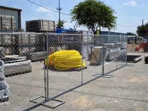 Panneaux de clôture de température résidentiel galvanisée populaire USA 6x12 clôture de garde temporaire à maillons de chaîne amovibles