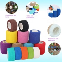 Vente en gros usine DM188 Bande élastique auto-adhésive non tissée pour le soutien du poignet et des doigts, protection sportive, longueur 4,5 m