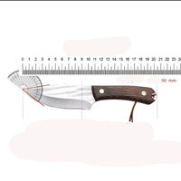 Sharp Ultra-Rapide Forgeage Main Hacher Couteaux À Viande Portable En Plein Air Barbecue Couperets Personnalisable OEM Lame pour Pique-Nique