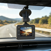 Caméra de tableau de bord 2K à double objectif, enregistreur vidéo numérique (DVR) arrière 1080P avec écran tactile IPS 2 pouces, super condensateur, carte SD 256 Go, capteur G, vision nocturne, OEM d'usine