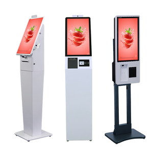 ตู้คีออสก์ระบบสัมผัสขนาด 21.5 27 32 นิ้ว สำหรับจัดการคิวและชำระเงินด้วยตนเอง พร้อมเครื่องพิมพ์ในตัว รองรับการสแกนคิวอาร์โค้ด และขาตั้งแบบปรับแต่งได้ - Product Image 2