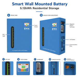 SWA ENERGY ขายส่งแบตเตอรี่ลิเธียมไอออน LiFePO4 48V 100Ah 5kWh ได้รับการรับรองมาตรฐาน <span class=keywords><strong>CB</strong></span> IEC62619 MSDS สำหรับโครงการจัดเก็บพลังงานแสงอาทิตย์จากโรงงาน - Product Image 1