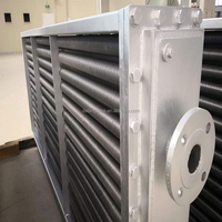 Machines d'échangeur de chaleur à tubes à ailettes en acier personnalisées Échangeur de chaleur à ailettes en acier refroidi par air pour fours de séchage de vêtements