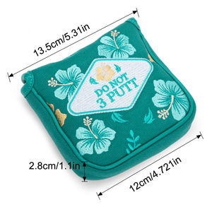 Funda de lona personalizada con bordado para cabeza de putter de golf, funda para palo de golf, funda para putter tipo mallet - Product Image 6