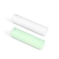 Flacon pompe airless en PP monomère pour lotion, emballage cosmétique cylindrique, sérigraphie personnalisée, logo OEM, nettoyant visage
