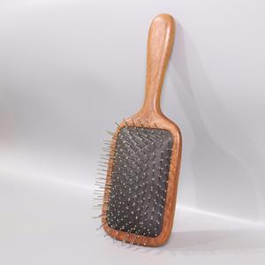 Cepillo de cerdas de jabalí con cojín de aire para masaje del cuero cabelludo, diseño de meridianos, tecnología 4G, mango de madera de sándalo, para cabello largo de mujer - Product Image 3