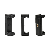 Support universel pour téléphone à griffe froide TE640 en plastique, pince de fixation pour téléphone portable pour trépied, perche à selfie, bras articulé