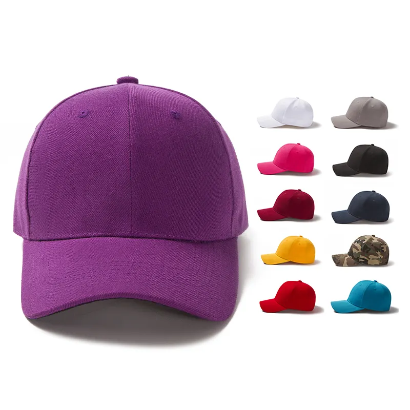 Manufacturer Hip Hop Blank Custom Logo Sport Hat Embroidery Cotton Print Adjustable baseball cap hat for Mens
