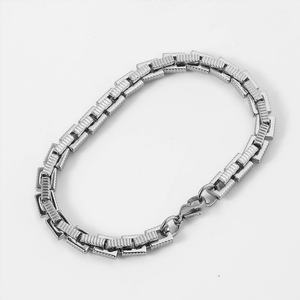 Trendy Anti Tarnish Luxury Wide Stainless Steel Fine Chain Link Bracelets High Quality <b>for</b> <b>Men</b> - Product Image 4