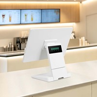 Terminal de point de vente PSJ8500 avec écran tactile capacitif de 15,6 pouces, compatible Windows/Android/Linux, Wi-Fi 6, Bluetooth 5.2, pour les caisses de vente au détail/supermarchés
