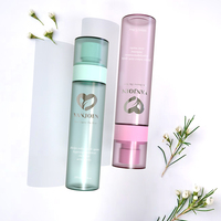 Bouteilles de pulvérisation d'ambiance en plastique continu à brume fine de 30ml 50ml 60ml bouteilles de pulvérisation d'huiles de parfum essentielles transparentes cosmétiques