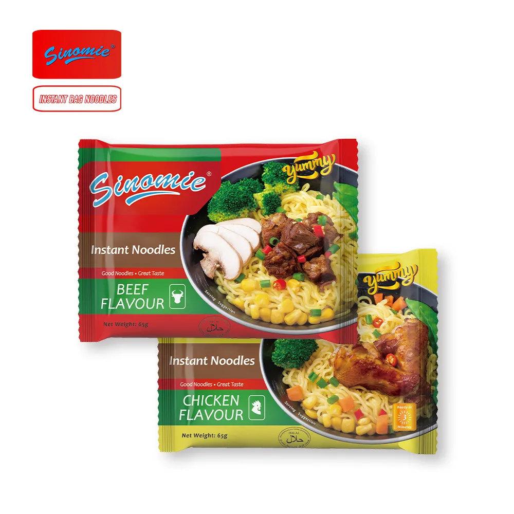 SINOMIE Fideos instantáneos chinos Pasta de tomate saludable 65g Fideos instantáneos