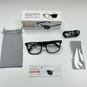 V6 Max Smart Glasses Black Touch Control <b>Bluetooth</b> Phone Call Music 5m Wireless Distance - Product Image 2
