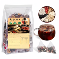 Sachets de thé santé au ginseng Cinq Trésors, directement de l'usine, 100% pur, haute qualité, 30 unités, faible MOQ, mélanges personnalisés, énergie naturelle et vitalité
