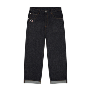 กางเกงยีนส์ทรงหลวมสไตล์ฮิปฮอปสำหรับผู้ชาย ผ้าเดนิม ขอบเอวยางยืด สวมใส่สบายๆ สไตล์สตรีทแวร์ ไซส์ใหญ่พิเศษ - Product Image 1