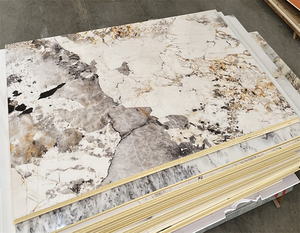 Plaques de marbre PVC, feuilles de marbre, revêtement plastique imperméable, panneau de marbre UV pour la décoration de hall d'hôtel - Product Image 5