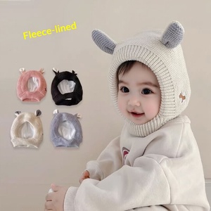 Sciarpa Invernale per Bambini con Orecchie di Coniglio, Foderata in Pile, Spessa, Antivento, con Motivi Cartoon per Bambini e Bambine - Product Image 1