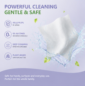 Mini lingettes désinfectantes ultra-douces et soyeuses <span class=keywords><strong>sans</strong></span> <span class=keywords><strong>alcool</strong></span>, respectueuses de la peau, avec protection contre les germes à 99,9 %, personnalisables pour les voyages et l'usage quotidien - Product Image 4