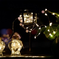 Guirlandes lumineuses à boutons LED, guirlandes lumineuses en fil de cuivre, boîte à piles USB, mini-lumières féériques décoratives pour les fêtes, lumières LED Joyeux Anniversaire