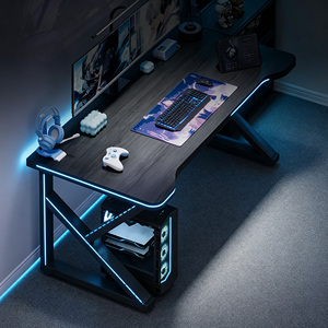 Scrivania da Gaming per PC Desktop, Tavolo Semplice per Computer da Ufficio, Set Scrivania e Sedia da Gaming per Camera da Letto, Casa in Affitto, Postazione di Lavoro per Videogiochi - Product Image 3