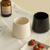 Ensemble de tasses en céramique multicolores mates, style moderne minimaliste, pour la maison, le bureau et la vaisselle quotidienne