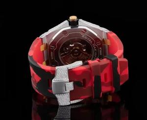 Montre de luxe haut de gamme en acier inoxydable sertie de diamants VVS, étanche et adaptée à la natation, disponible à la vente - Product Image 3